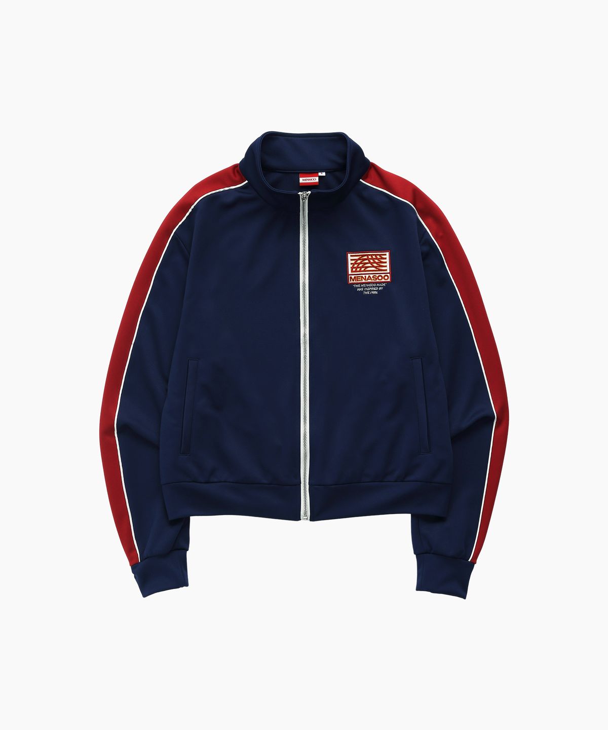 미나수(MENASOO) SIDELINE POINT ZIP-UP JACKET_NAVY