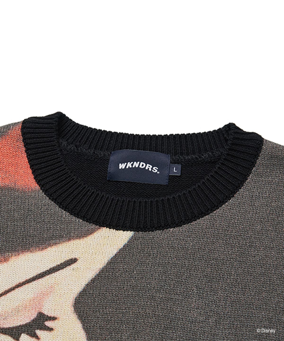 위캔더스(WKNDRS) SNOW WHITE KNIT SWEATER (BLACK)
