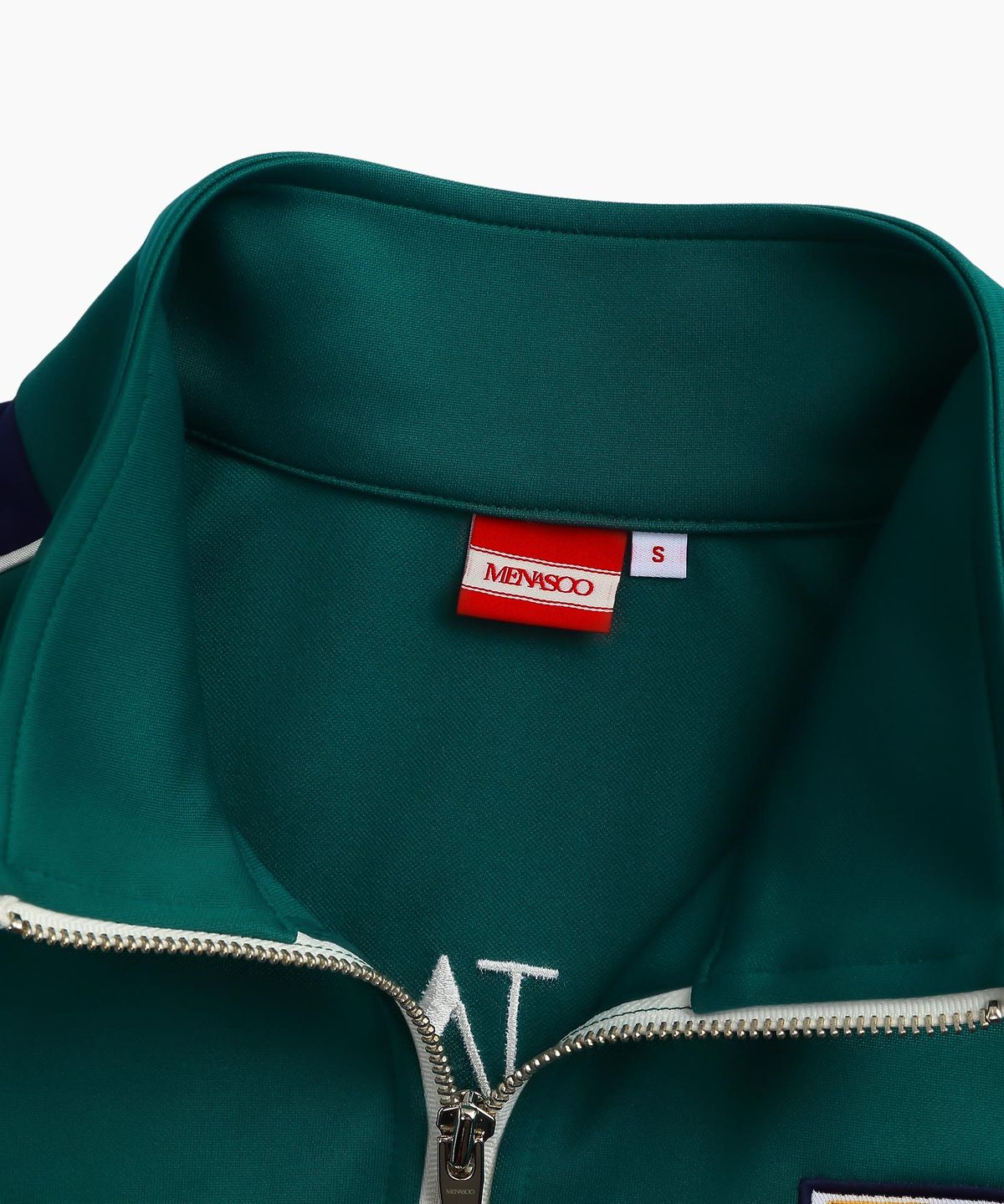 미나수(MENASOO) SIDELINE POINT ZIP-UP JACKET_GREEN