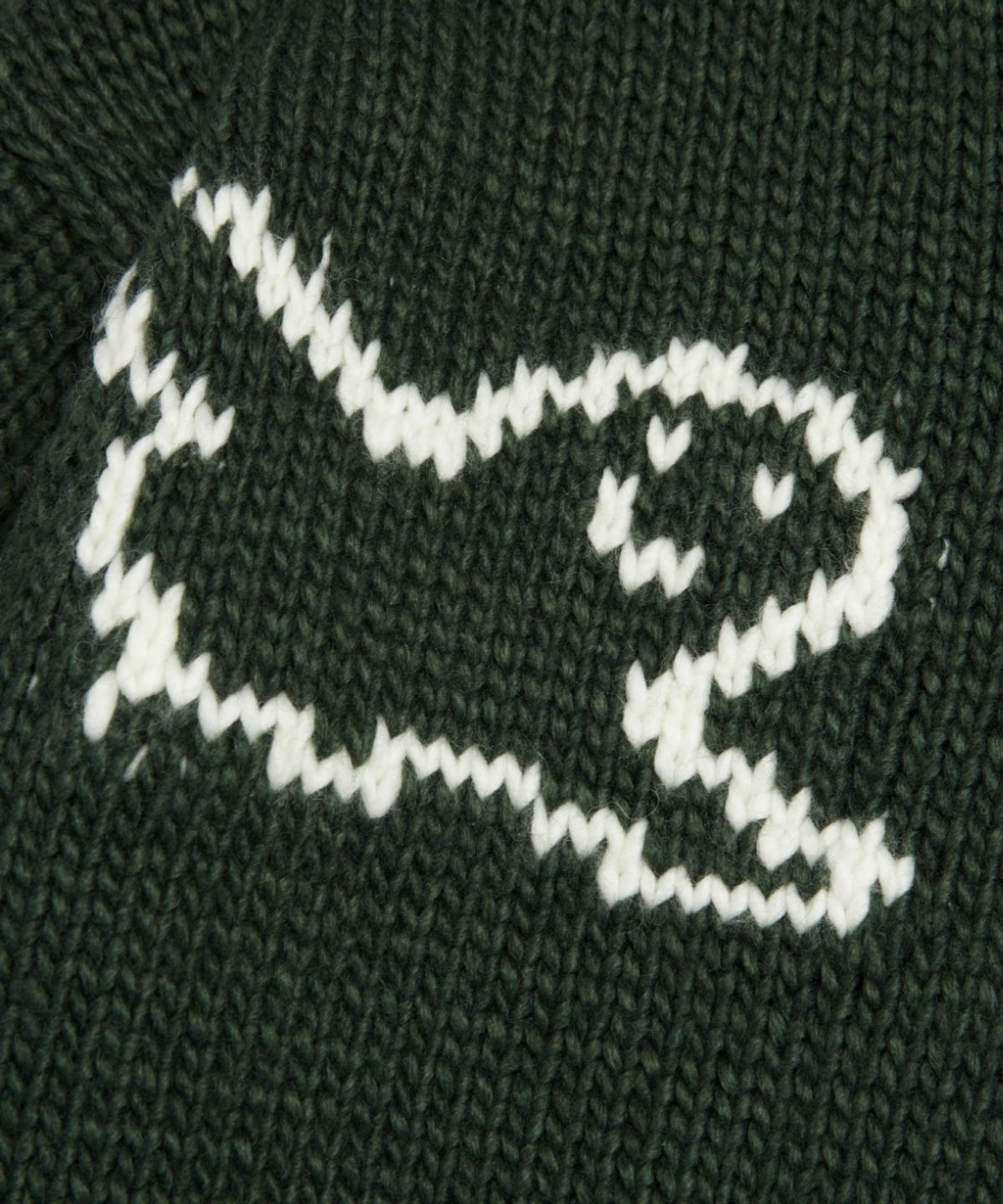 마크곤잘레스(MARK GONZALES) MG COWICHAN ZIP-UP KNIT JACKET - GREEN