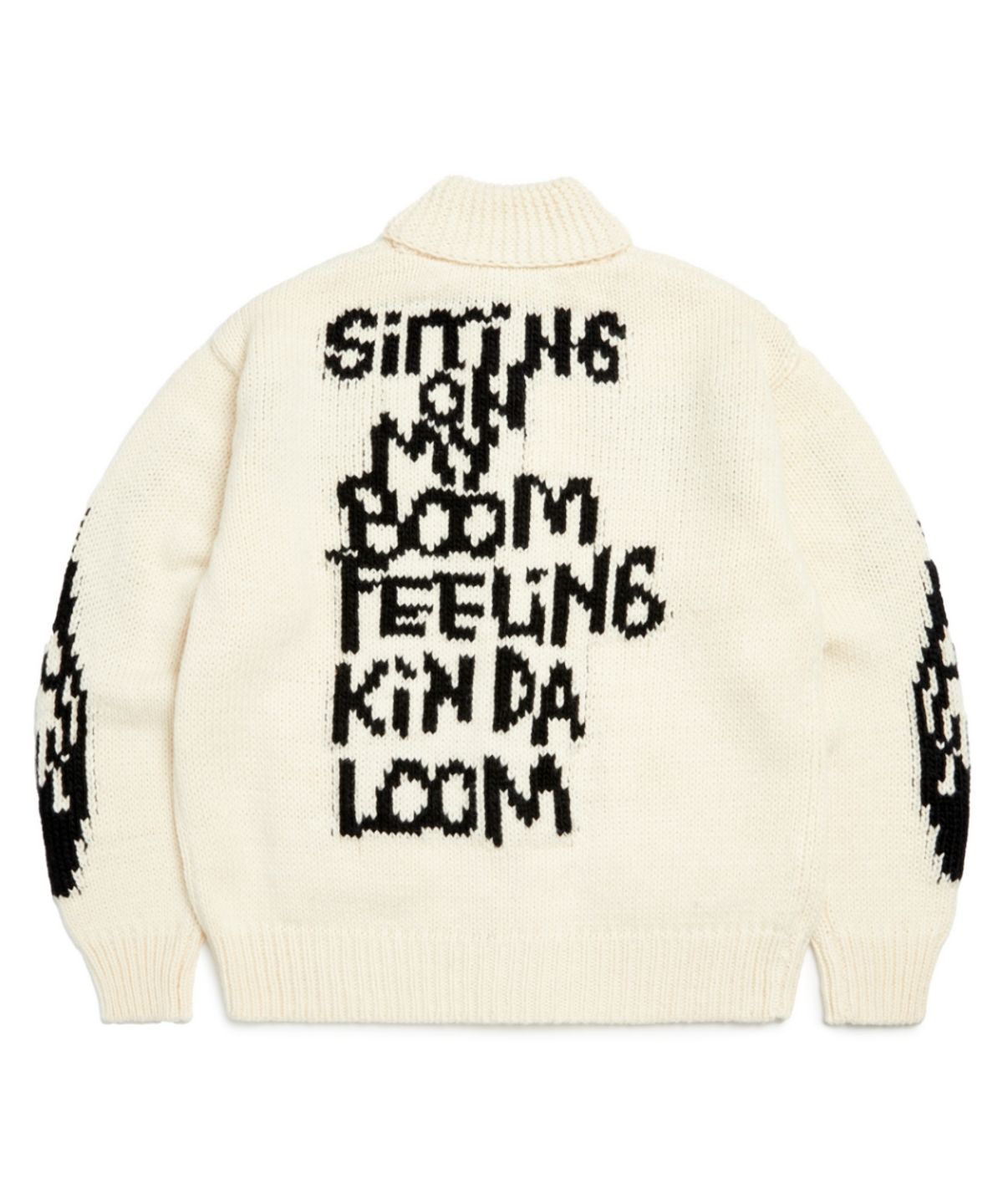 마크곤잘레스(MARK GONZALES) MG COWICHAN ZIP-UP KNIT JACKET - IVORY