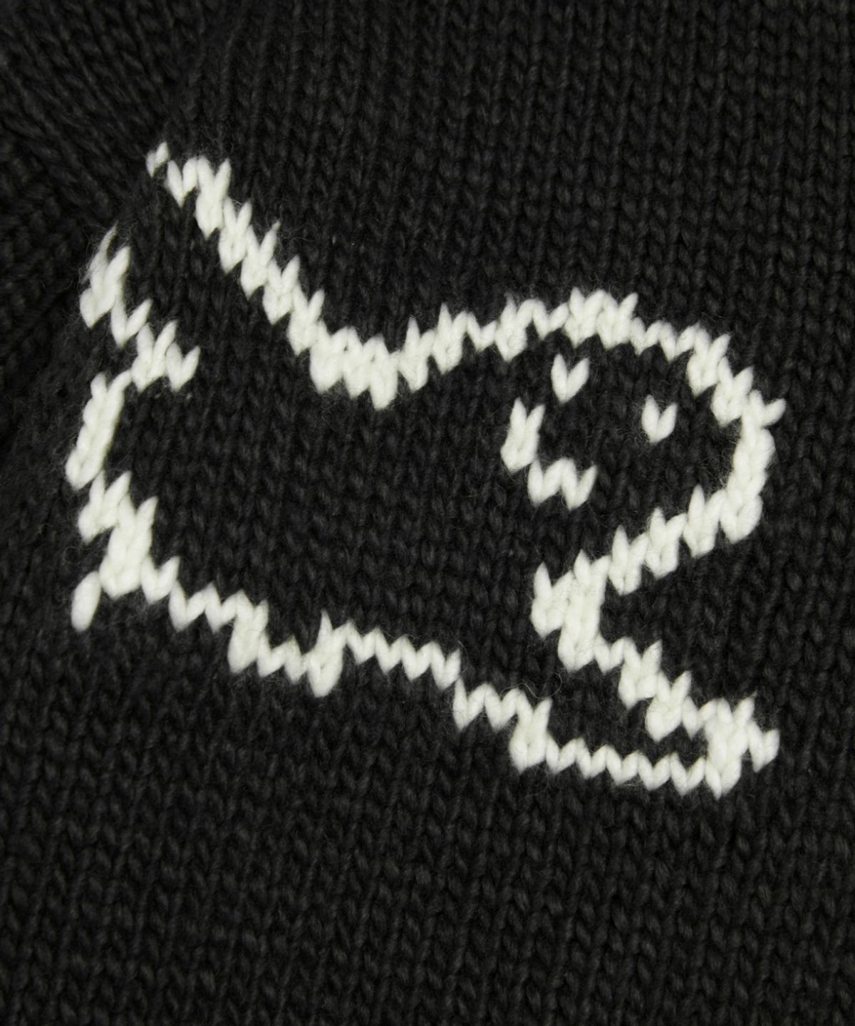 마크곤잘레스(MARK GONZALES) MG COWICHAN ZIP-UP KNIT JACKET - BLACK