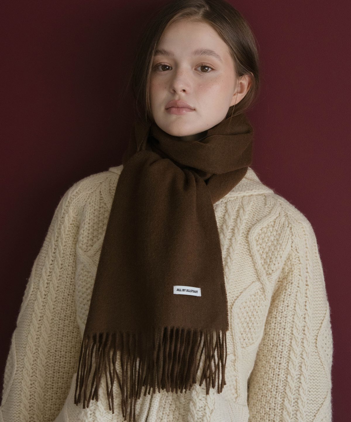 질바이질스튜어트(JILL BY JILLSTUART) 캐시울 솔리드 머플러 - 8color