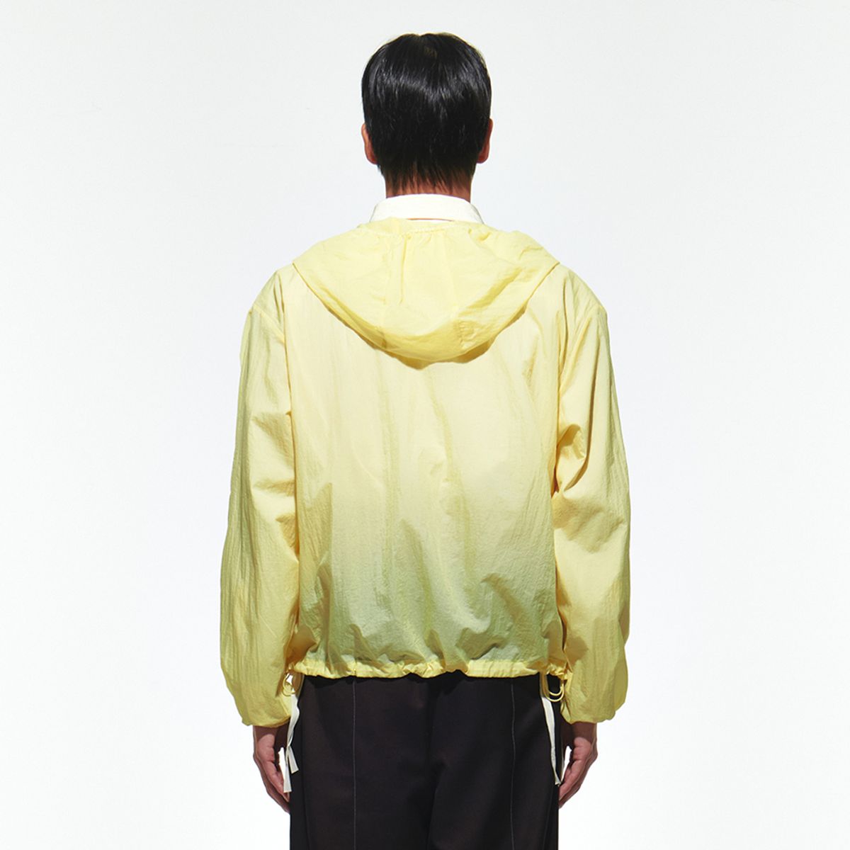 이어스트(EERST) Drawstring Hooded Jacket [Trans Yellow]
