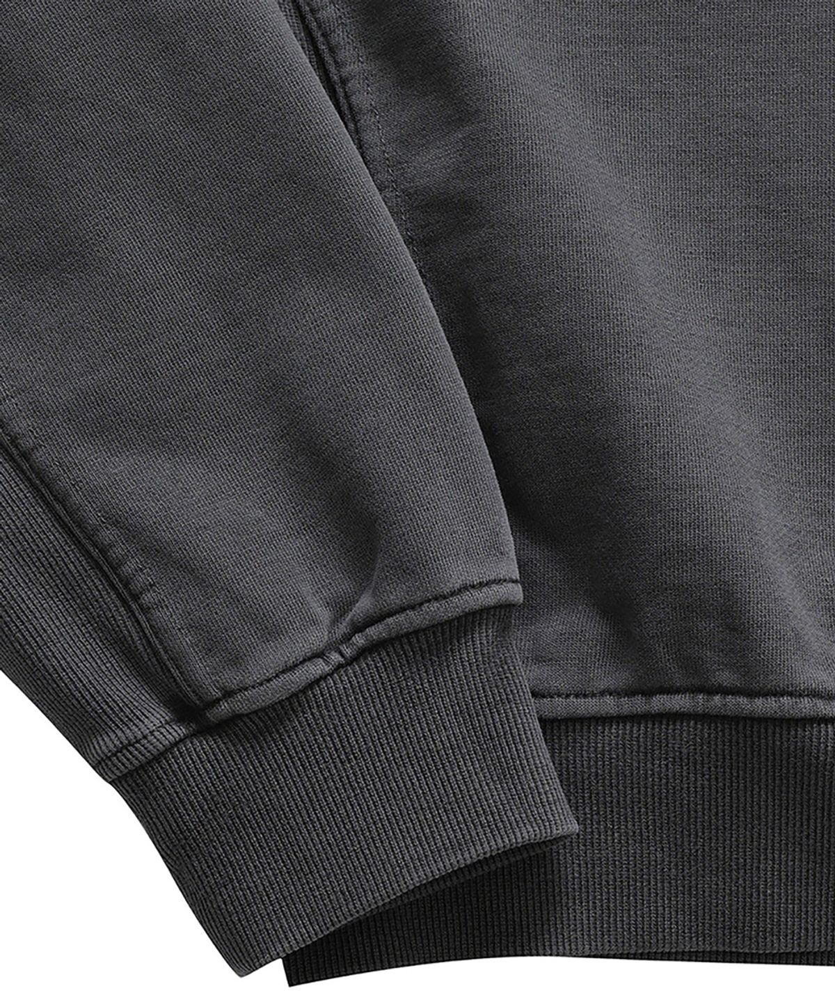 노이어 포 우먼(NOIRER FOR WOMAN) 패널 크롭 스웨트 셔츠 (차콜)