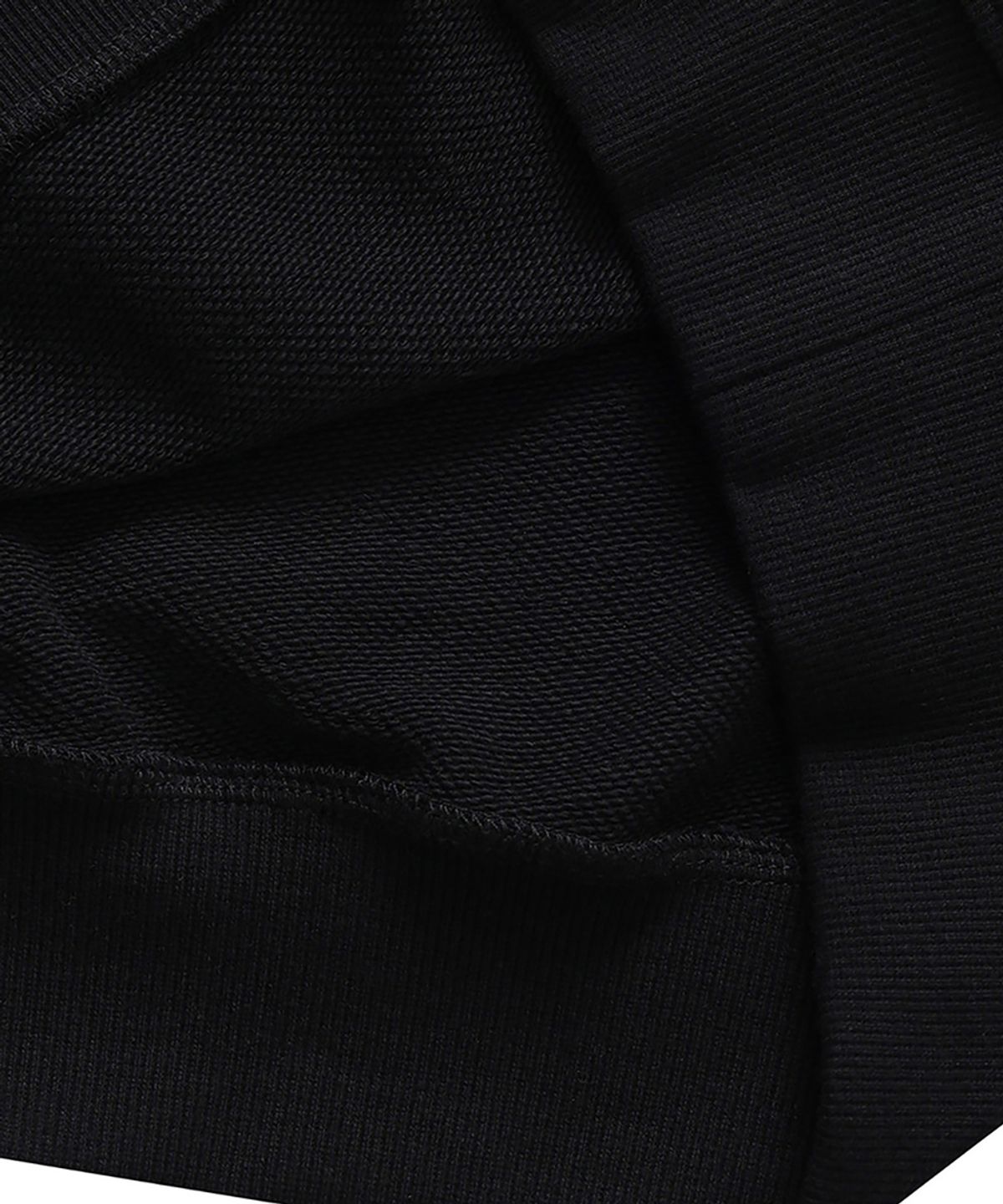 노이어 포 우먼(NOIRER FOR WOMAN) 패널 크롭 스웨트 셔츠 (블랙)