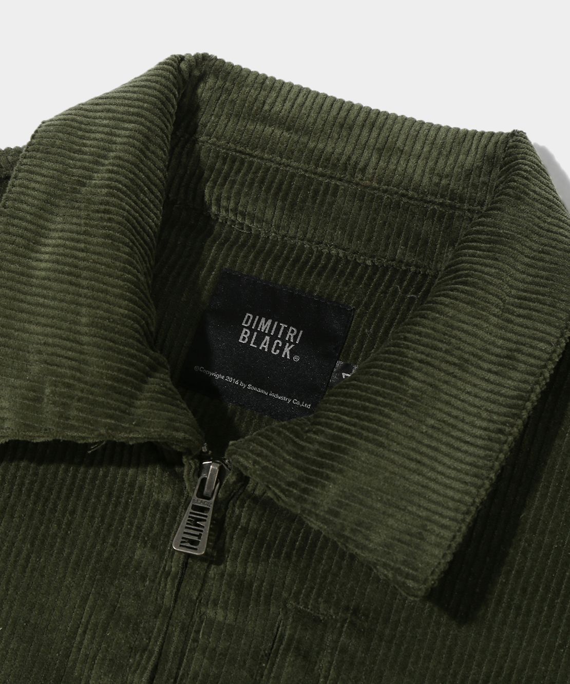 MUSINSA | DIMITRI BLACK 2WAY Crop Corduroy Drizzler Jacket_Olive