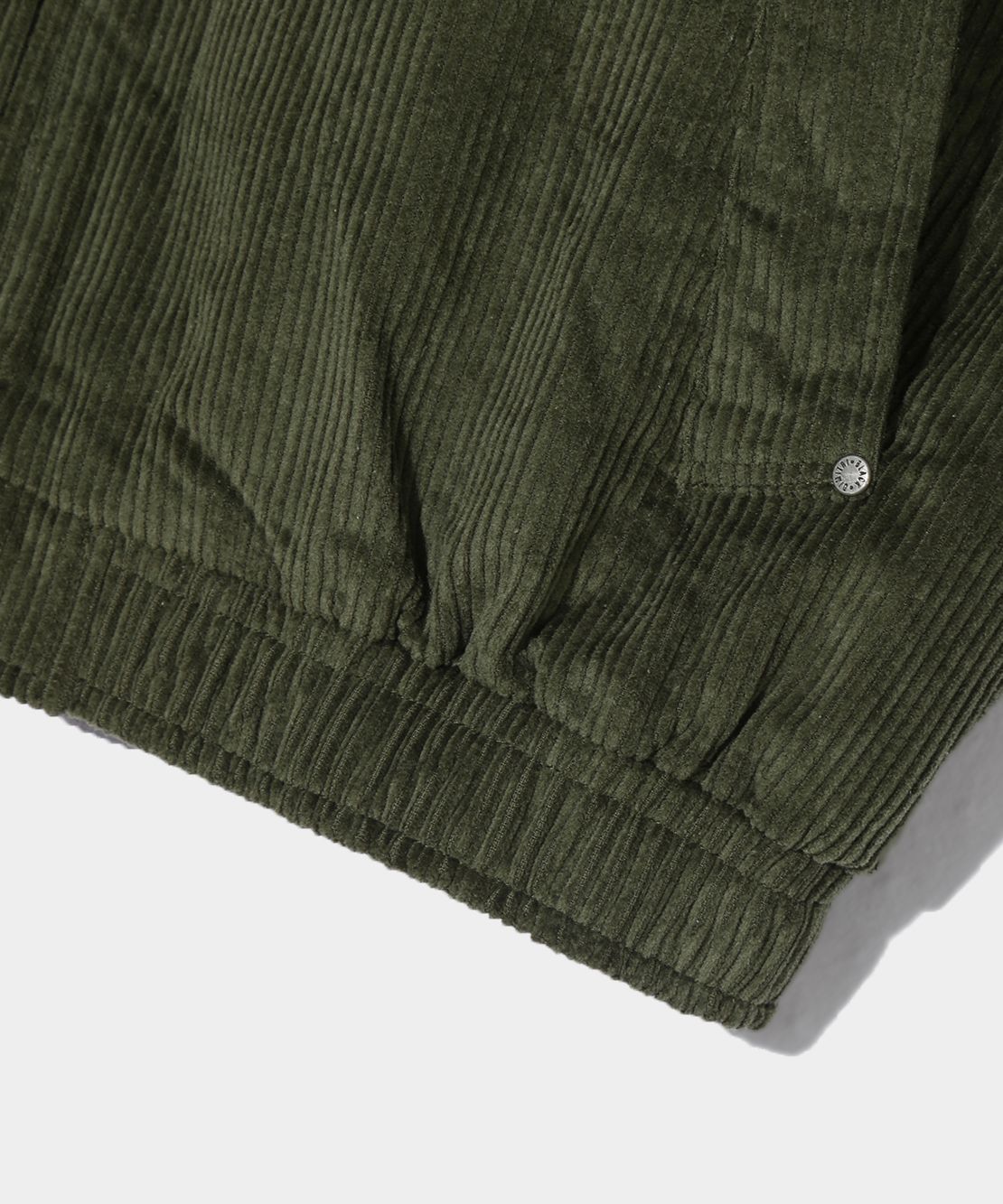 MUSINSA | DIMITRI BLACK 2WAY Crop Corduroy Drizzler Jacket_Olive