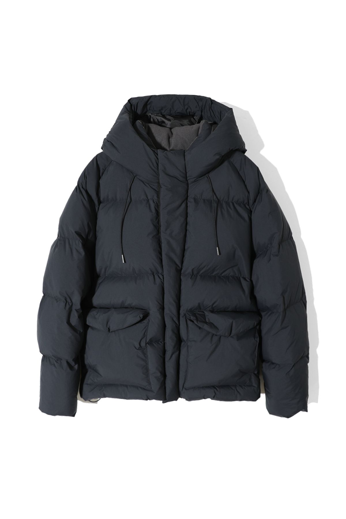 홀리선(HORLISUN) Northcove Raglan hood Goosedown Jacket Black Navy