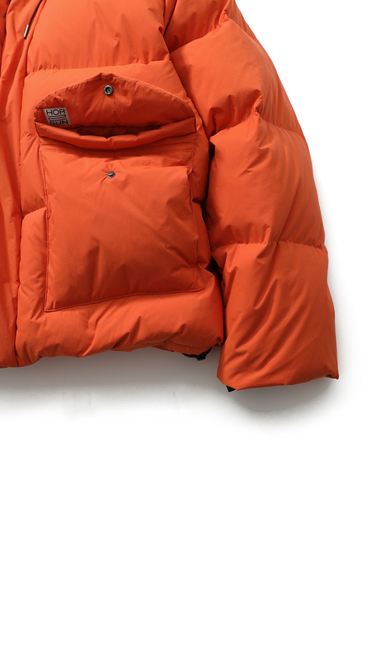 홀리선(HORLISUN) Northcove Water Repellent hood Goosedown JacketHarvestOrange