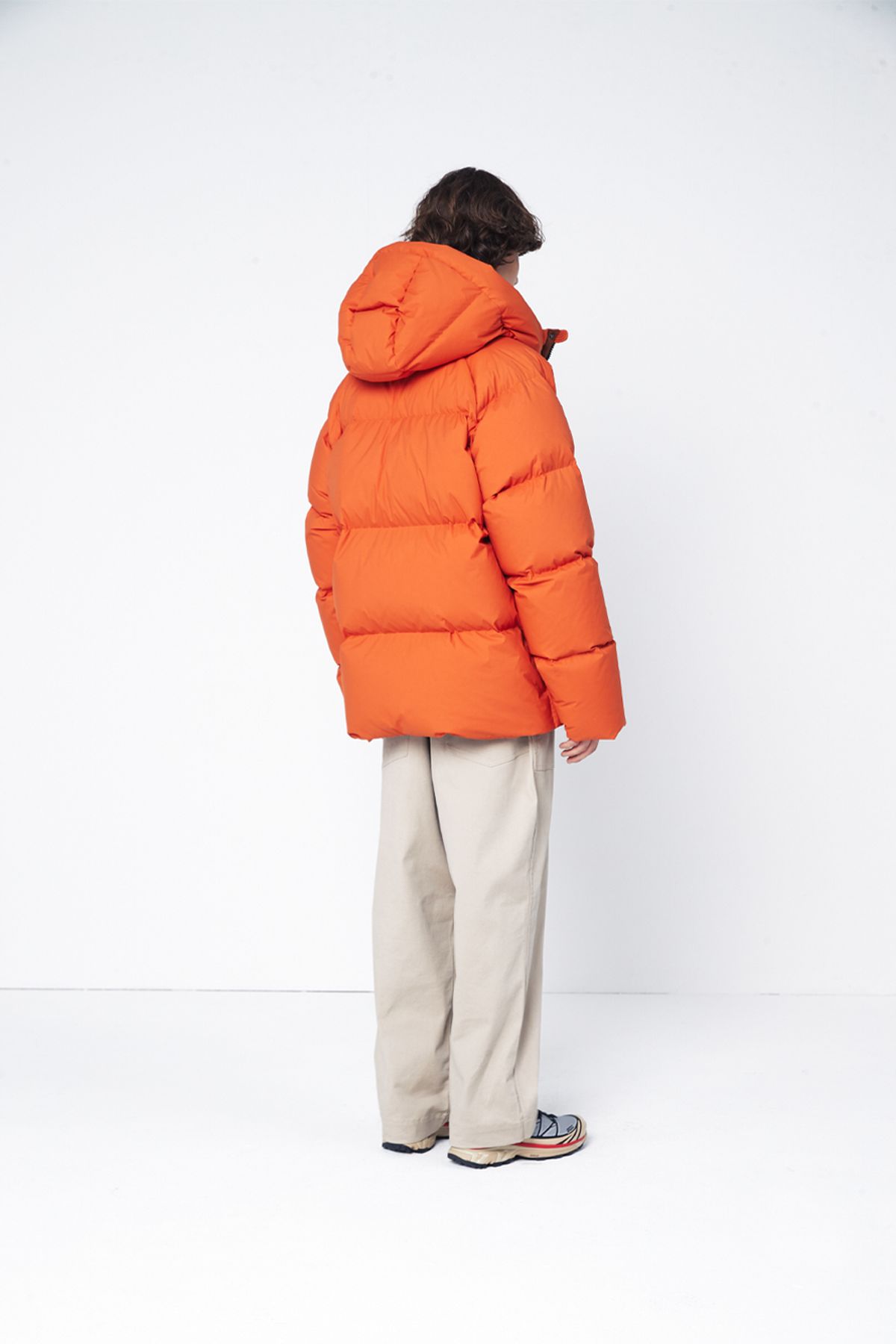 홀리선(HORLISUN) Northcove Water Repellent hood Goosedown JacketHarvestOrange