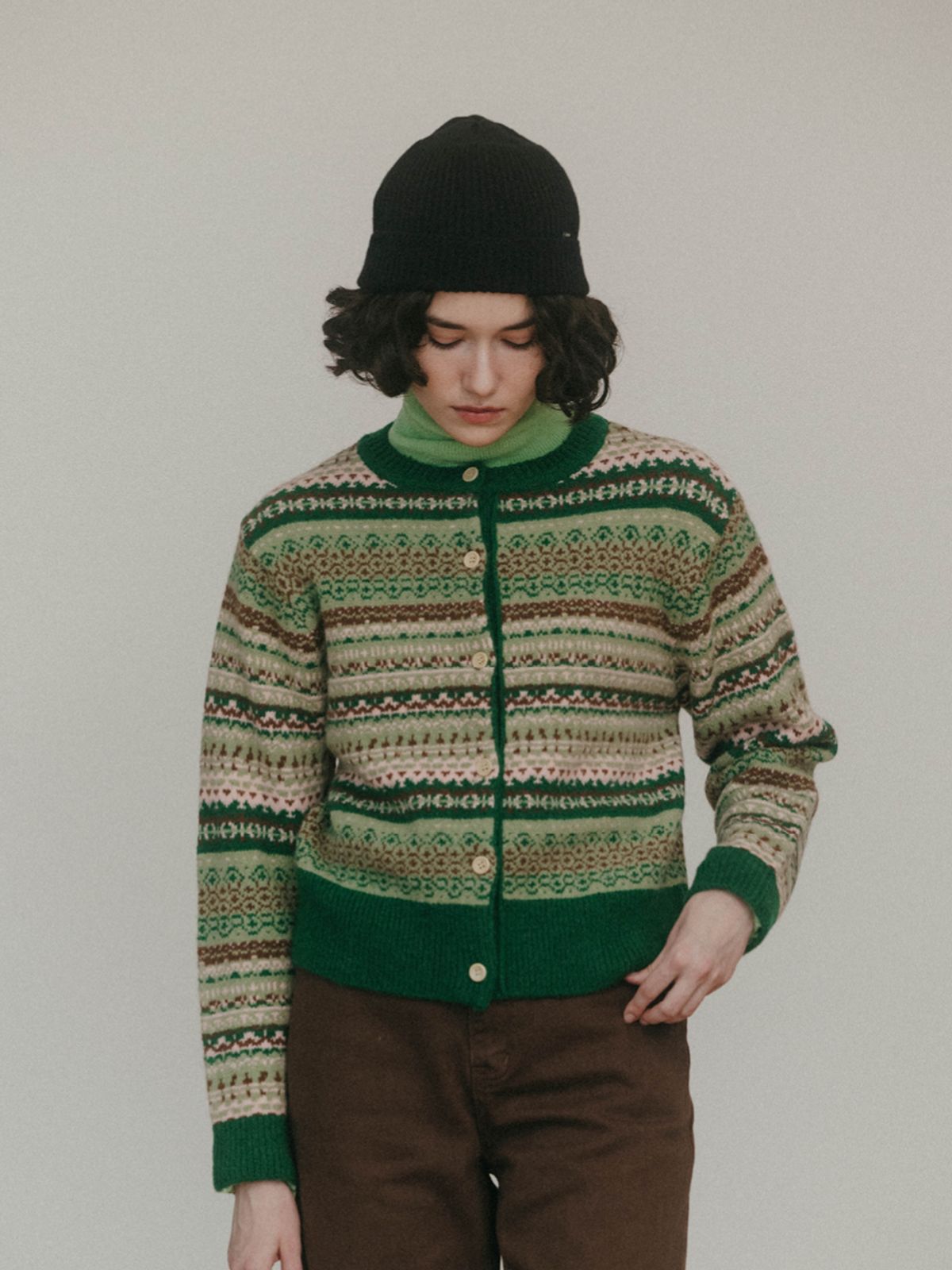 시엔느(SIENNE) Signature Wool Beanie (Black)