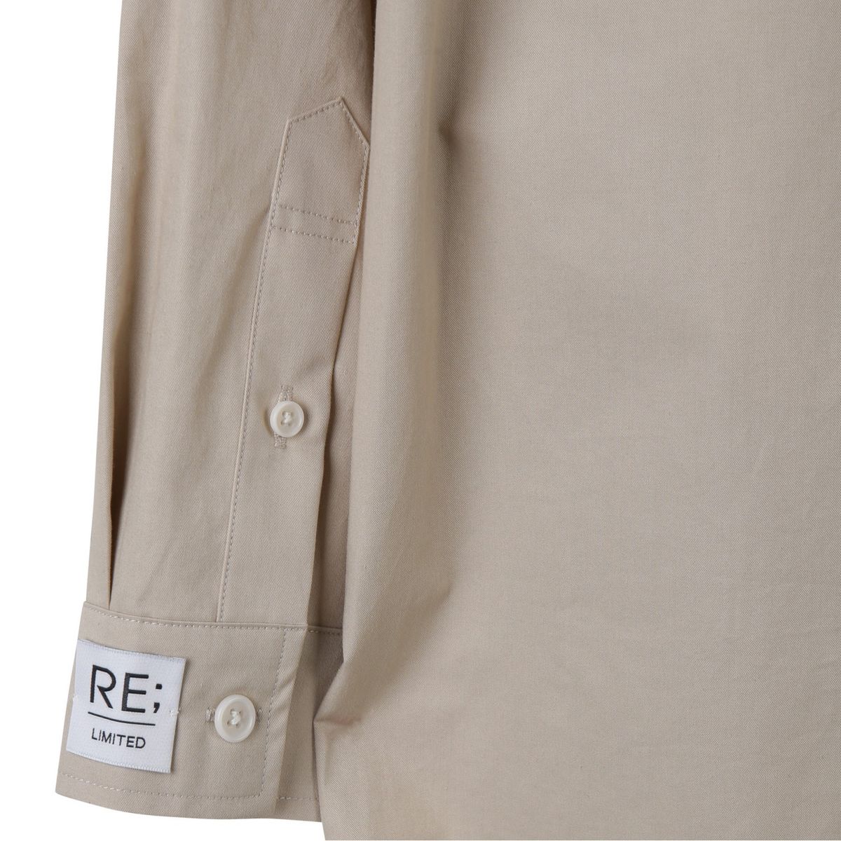 래코드(RECODE) Patched Raw Panel Long Shirts_RQSAA23504BEX