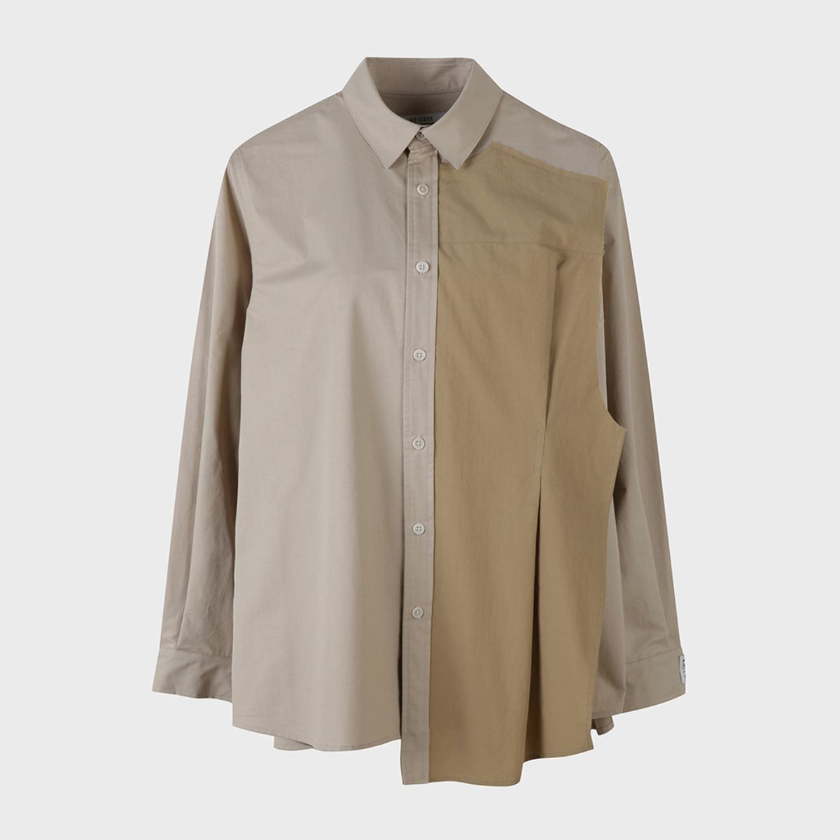 래코드(RECODE) Patched Raw Panel Long Shirts_RQSAA23504BEX