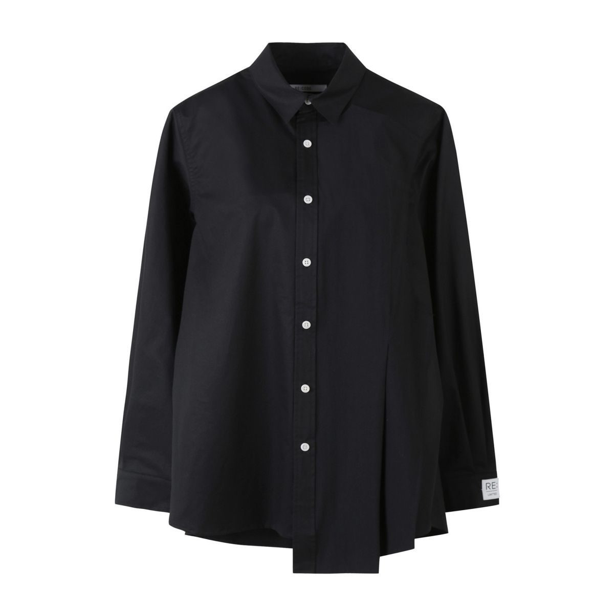 래코드(RECODE) Patched Raw Panel Long Shirts_RQSAA23504BKX