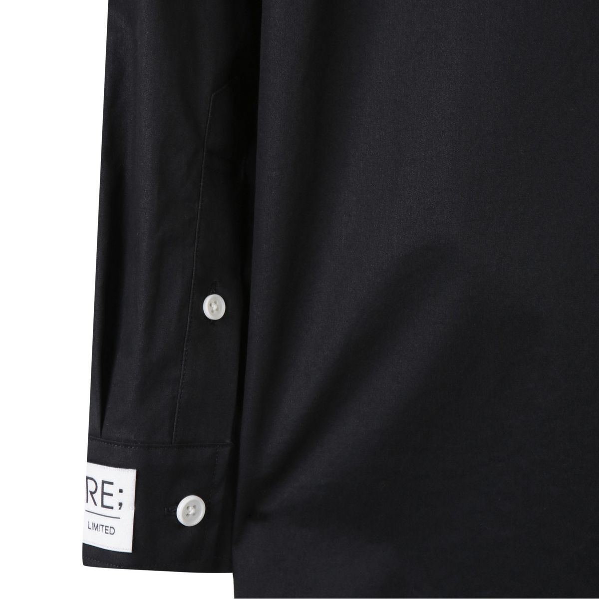 래코드(RECODE) Patched Raw Panel Long Shirts_RQSAA23504BKX