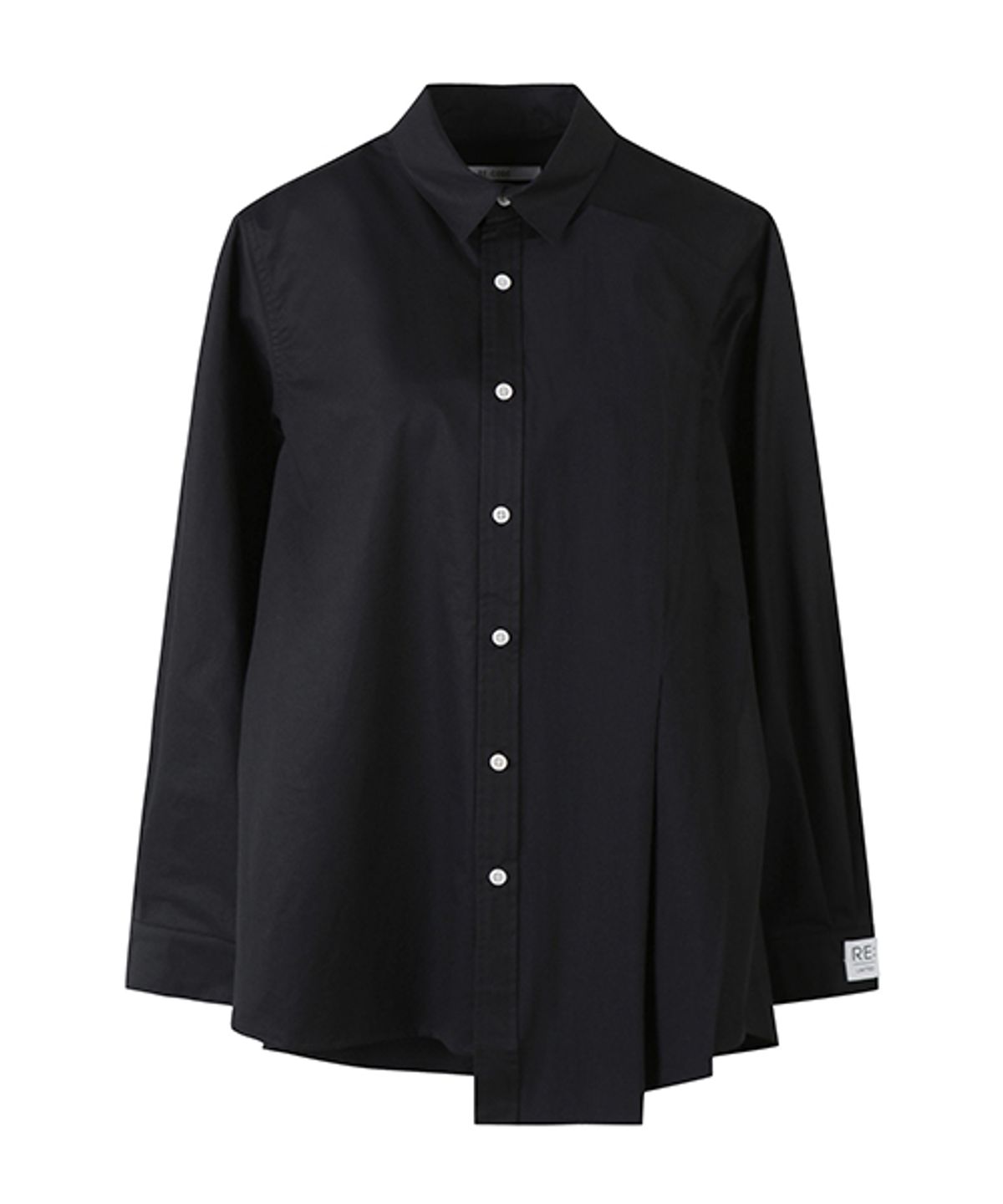 래코드(RECODE) Patched Raw Panel Long Shirts_RQSAA23504BKX
