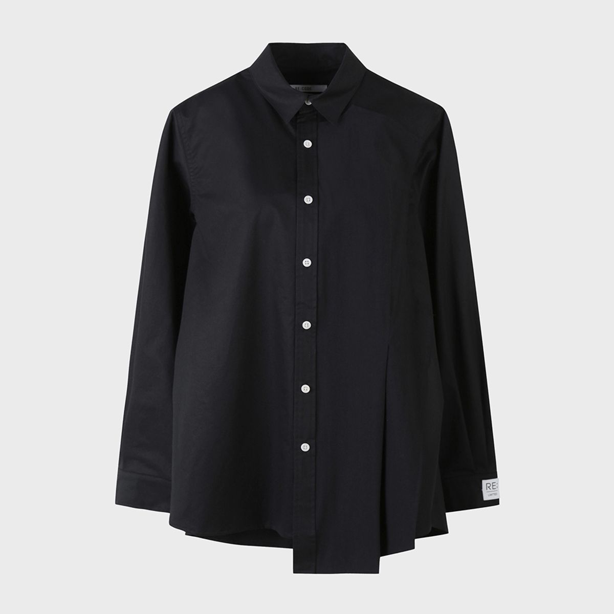 래코드(RECODE) Patched Raw Panel Long Shirts_RQSAA23504BKX