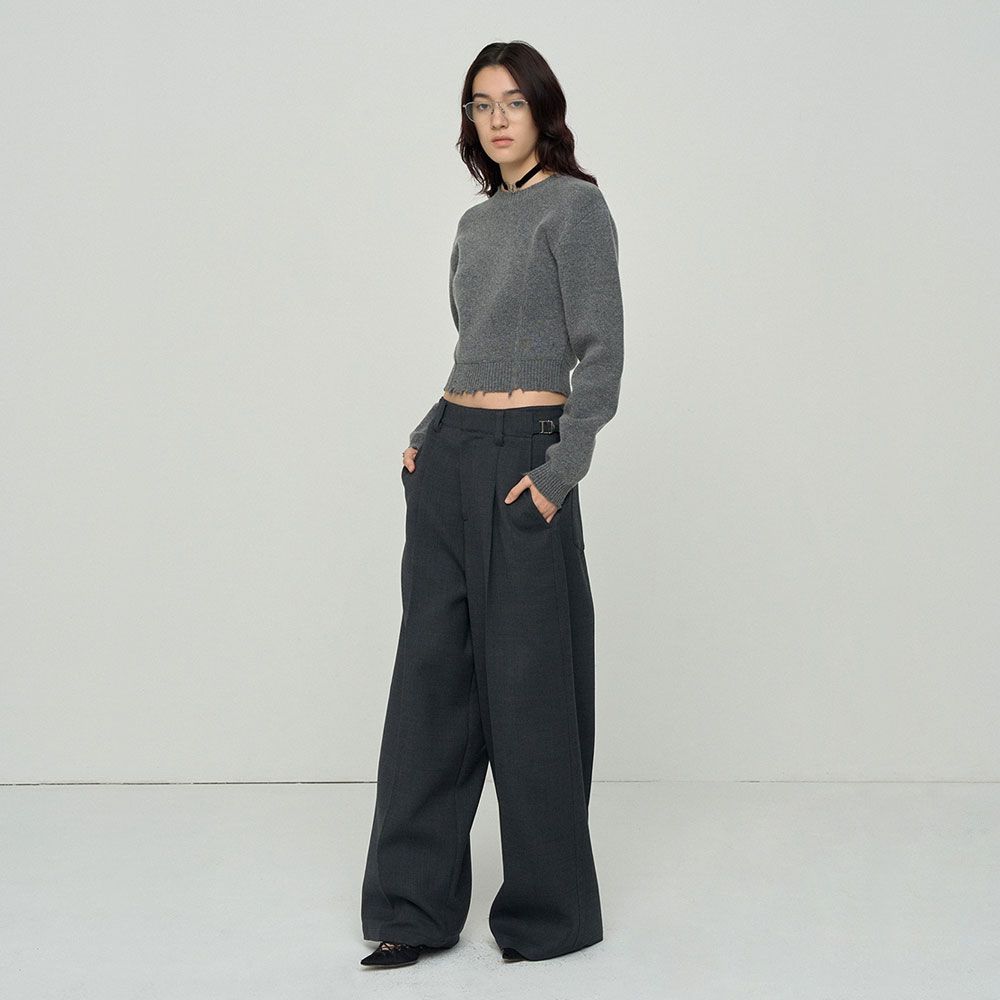 ★COOR★ Essential Wool Trousers (Black) MUSINSA | COOR Essential Wool Trousers (Black)