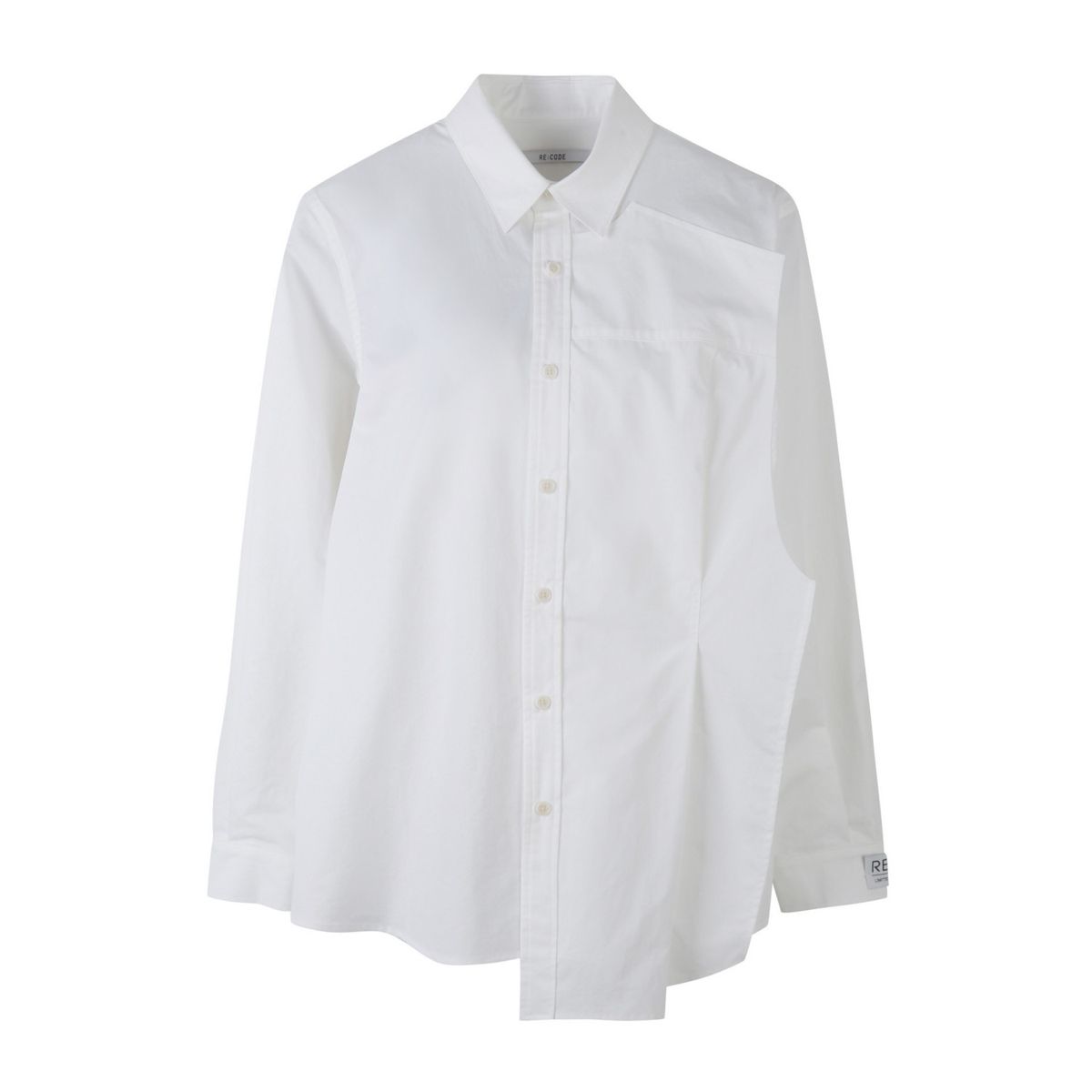 래코드(RECODE) Patched Raw Panel Long Shirts_RQSAA23504WHX