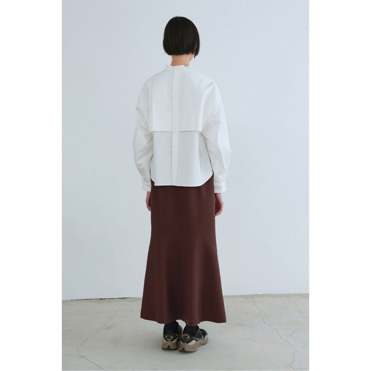 래코드(RECODE) Raw Cutting Mermaid Skirt_RQKAA23521BRX