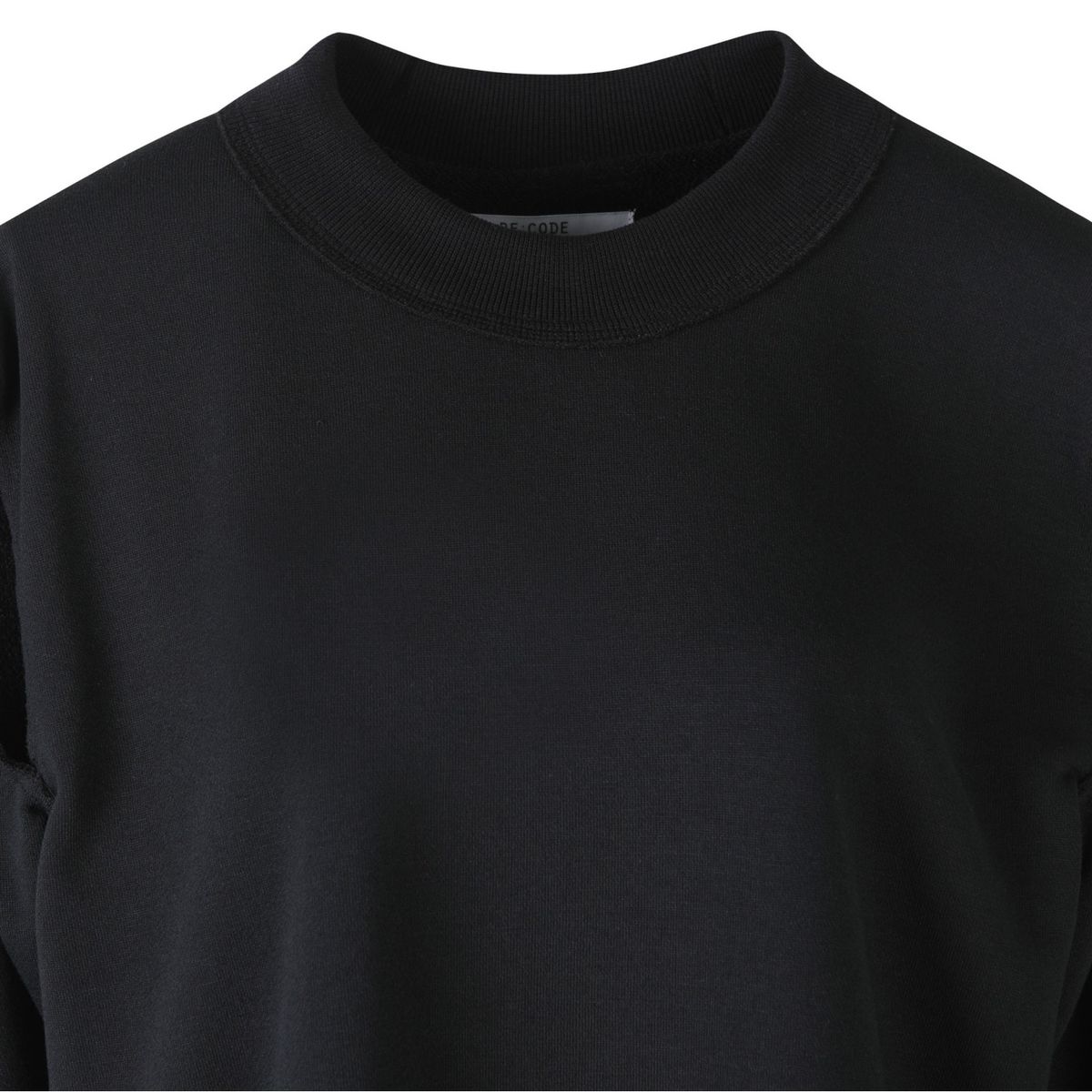 래코드(RECODE) Cut Out Raw Detail Sweatshirts_RQTAA23509BKX