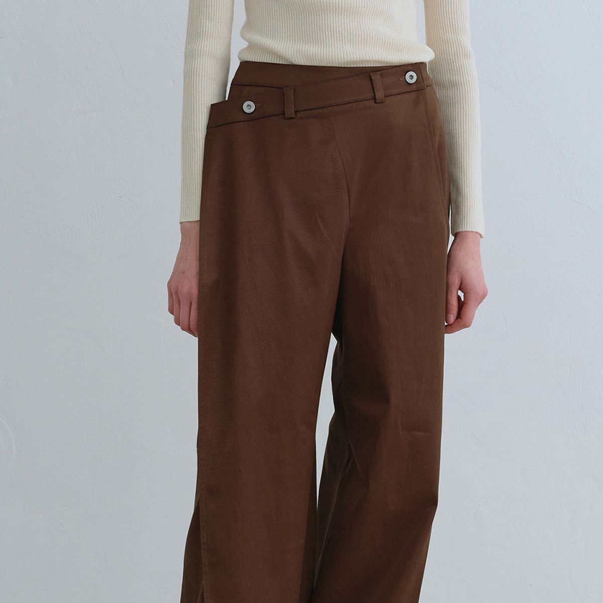 래코드(RECODE) Layered Detail Pants_RQPAA23519BRX