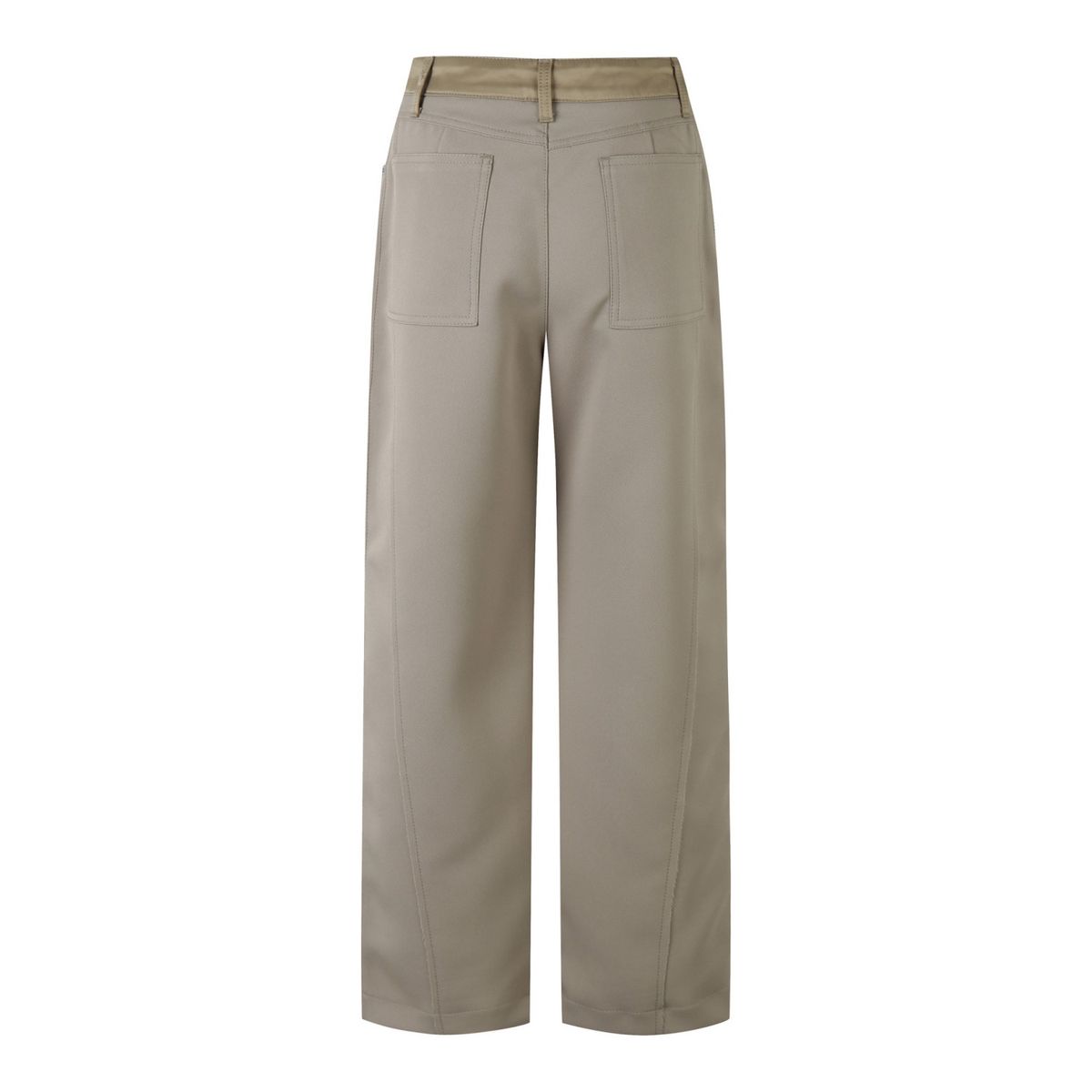 래코드(RECODE) Vintage Satin Cutting Panel Pants_RQPAA23518BEX