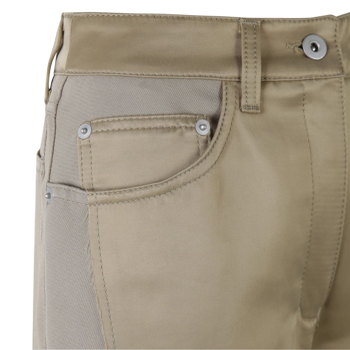 래코드(RECODE) Vintage Satin Cutting Panel Pants_RQPAA23518BEX