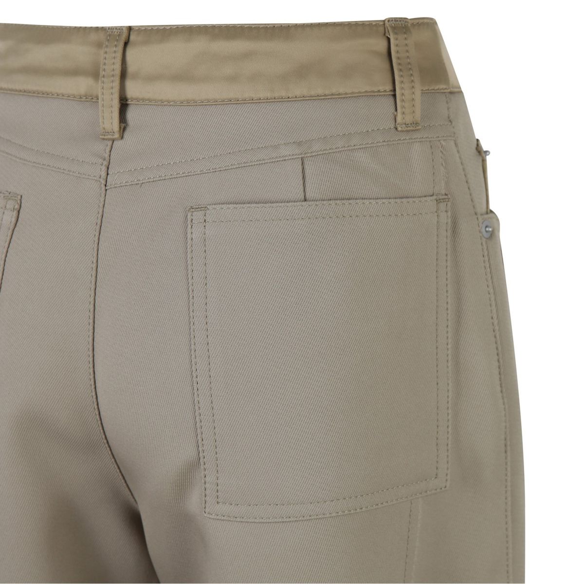 래코드(RECODE) Vintage Satin Cutting Panel Pants_RQPAA23518BEX
