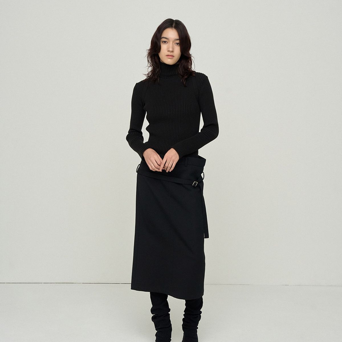 엘씨디씨티엠(LCDC™) BIKER RIBBED SWEATER