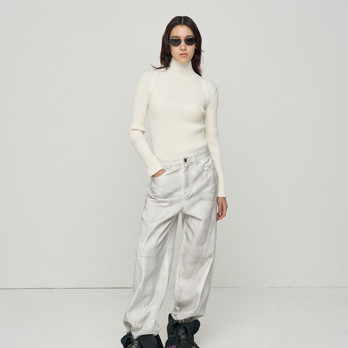 엘씨디씨티엠(LCDC™) BIKER RIBBED SWEATER