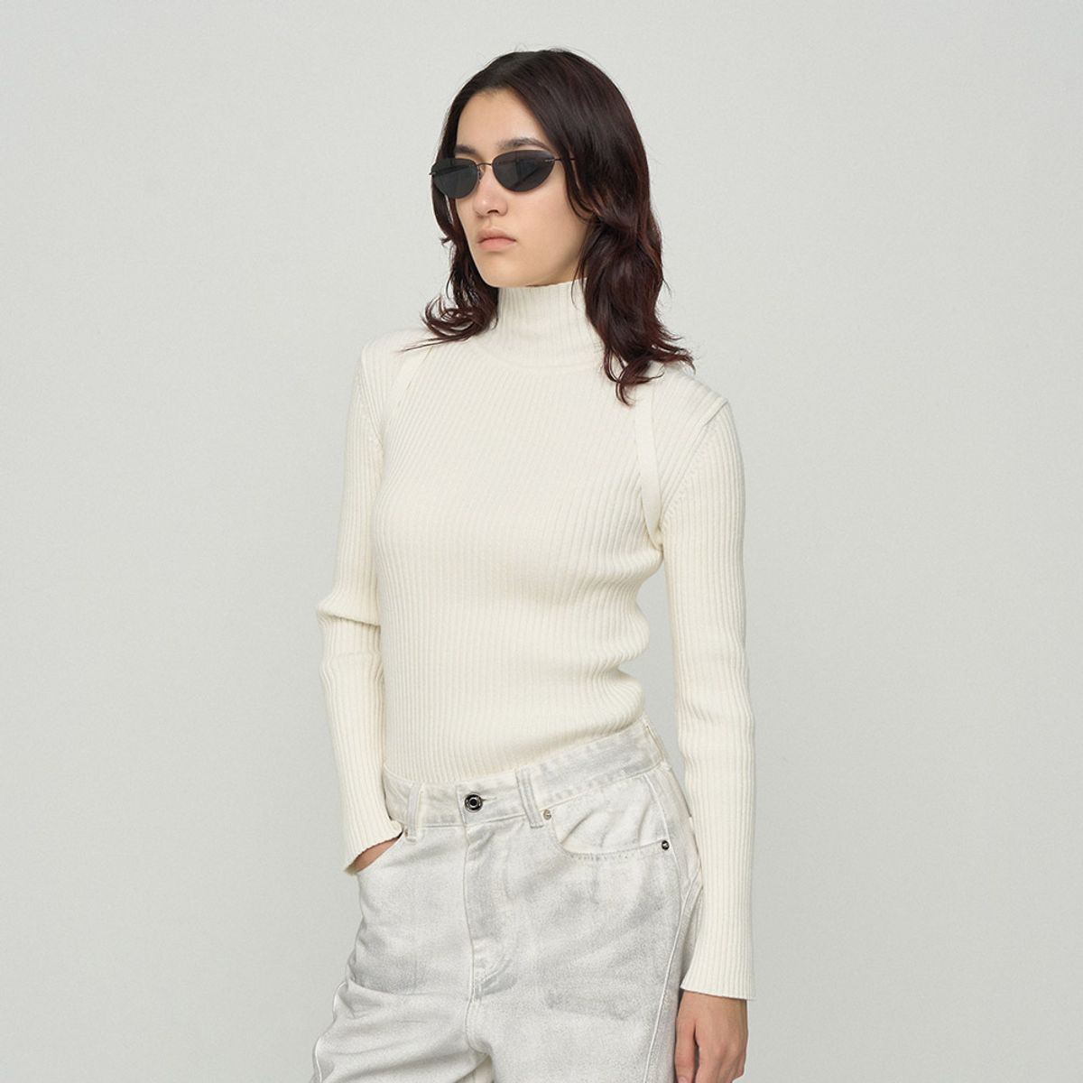 엘씨디씨티엠(LCDC™) BIKER RIBBED SWEATER