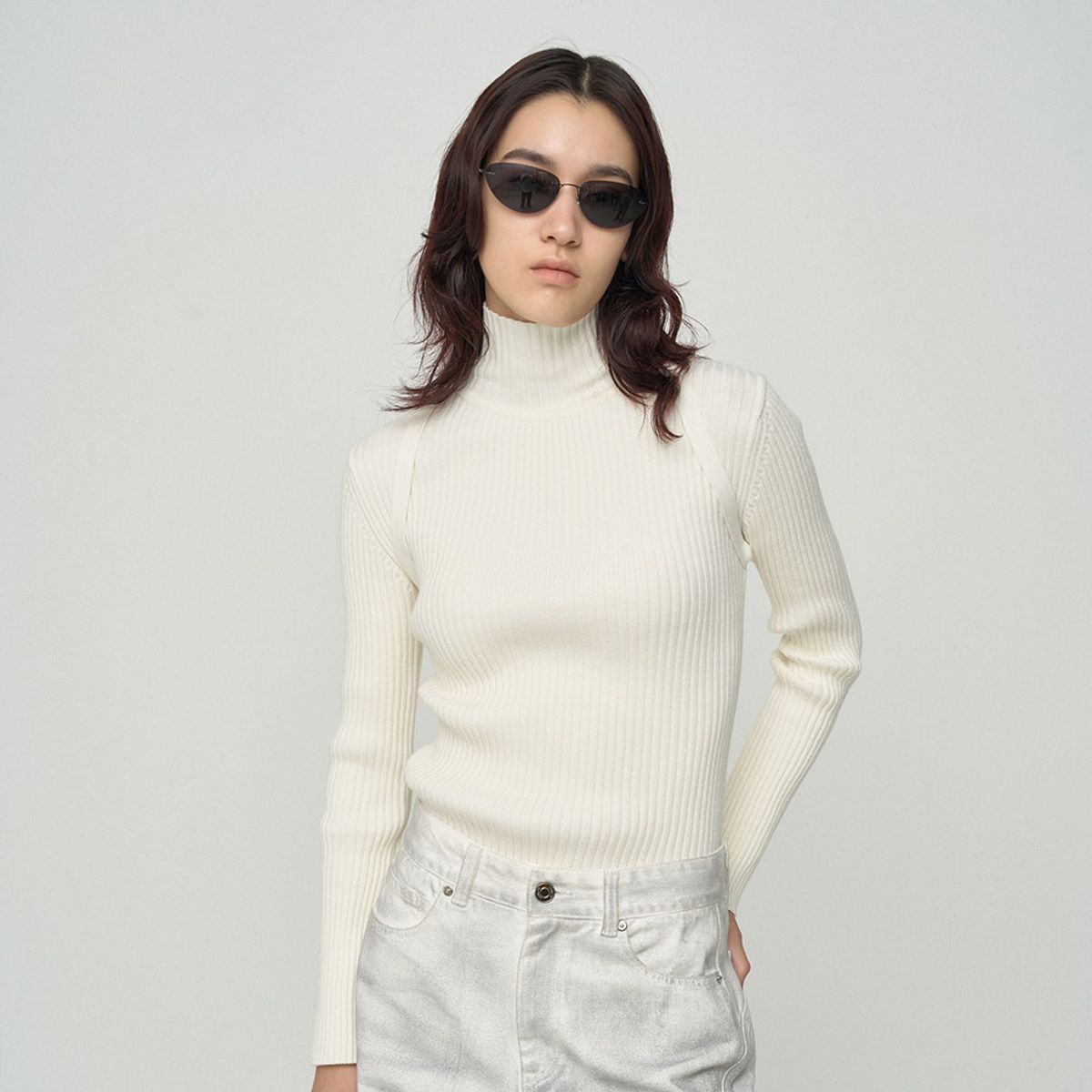 엘씨디씨티엠(LCDC™) BIKER RIBBED SWEATER