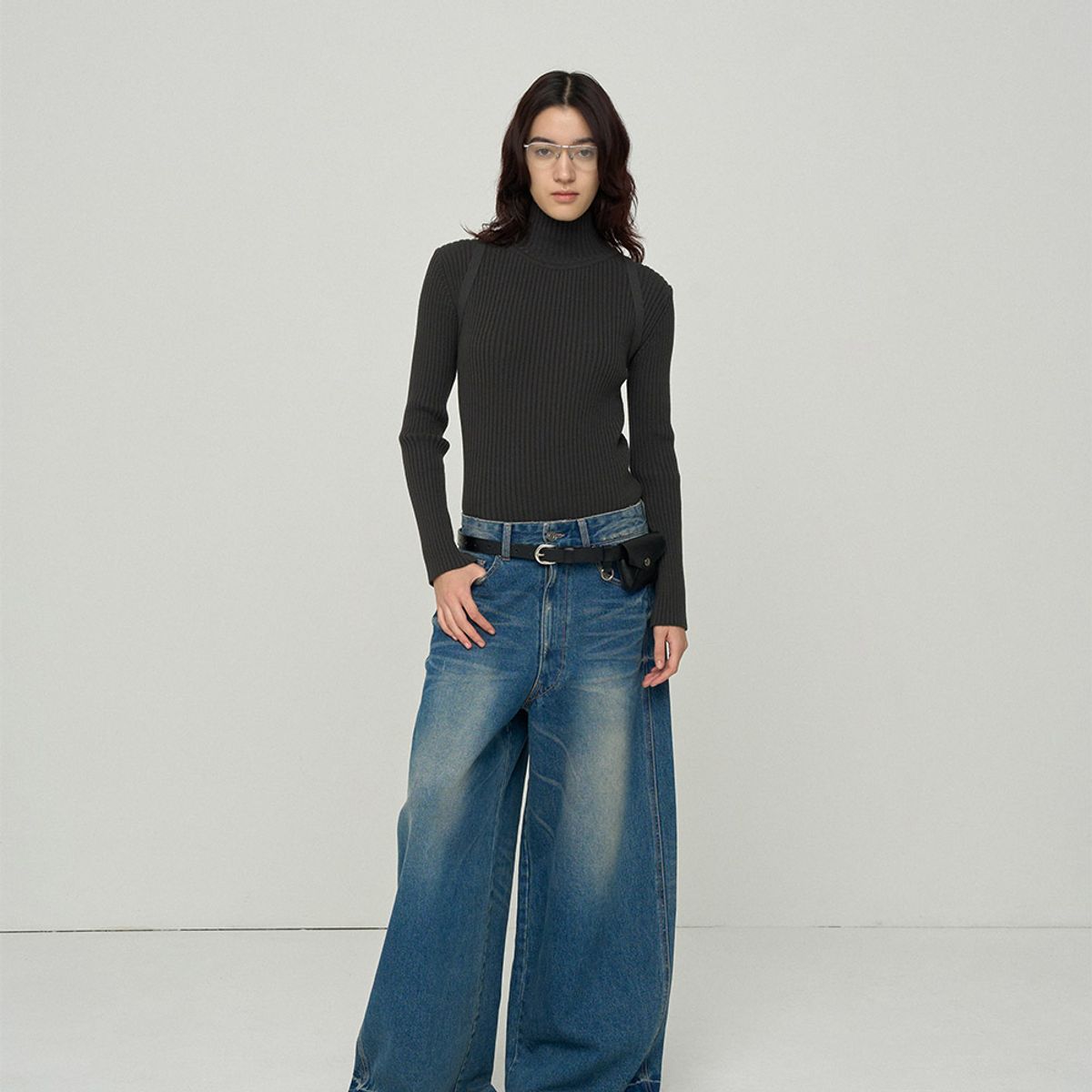 엘씨디씨티엠(LCDC™) BIKER RIBBED SWEATER