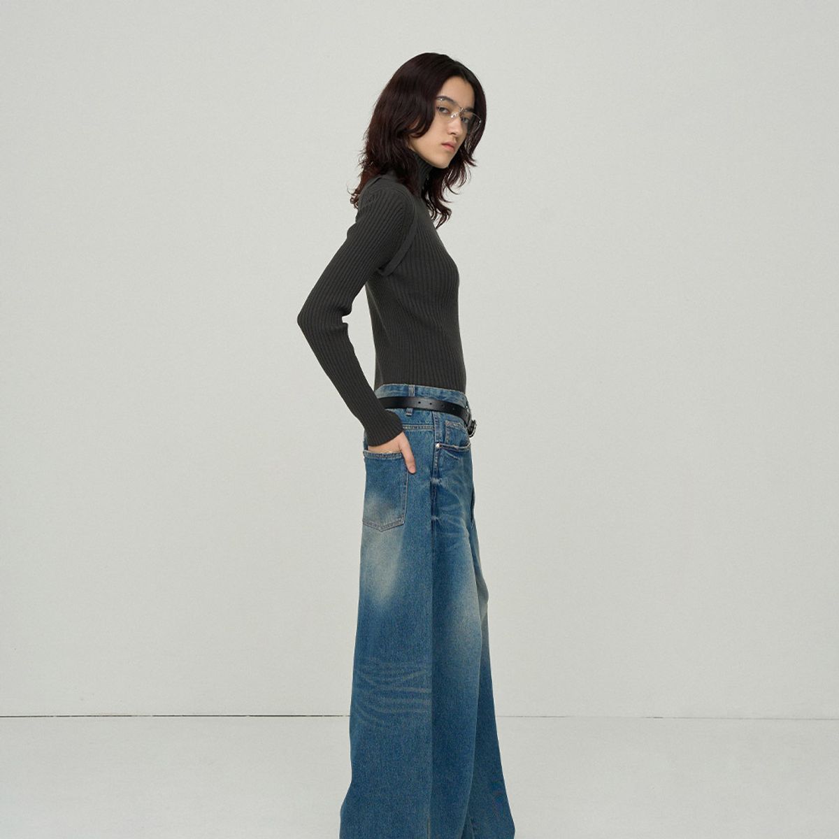 엘씨디씨티엠(LCDC™) BIKER RIBBED SWEATER