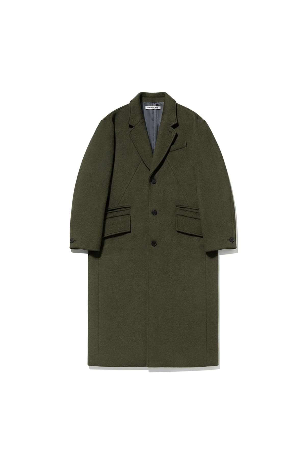 비바스튜디오(VIVASTUDIO) INCISION SINGLE COAT [KHAKI]