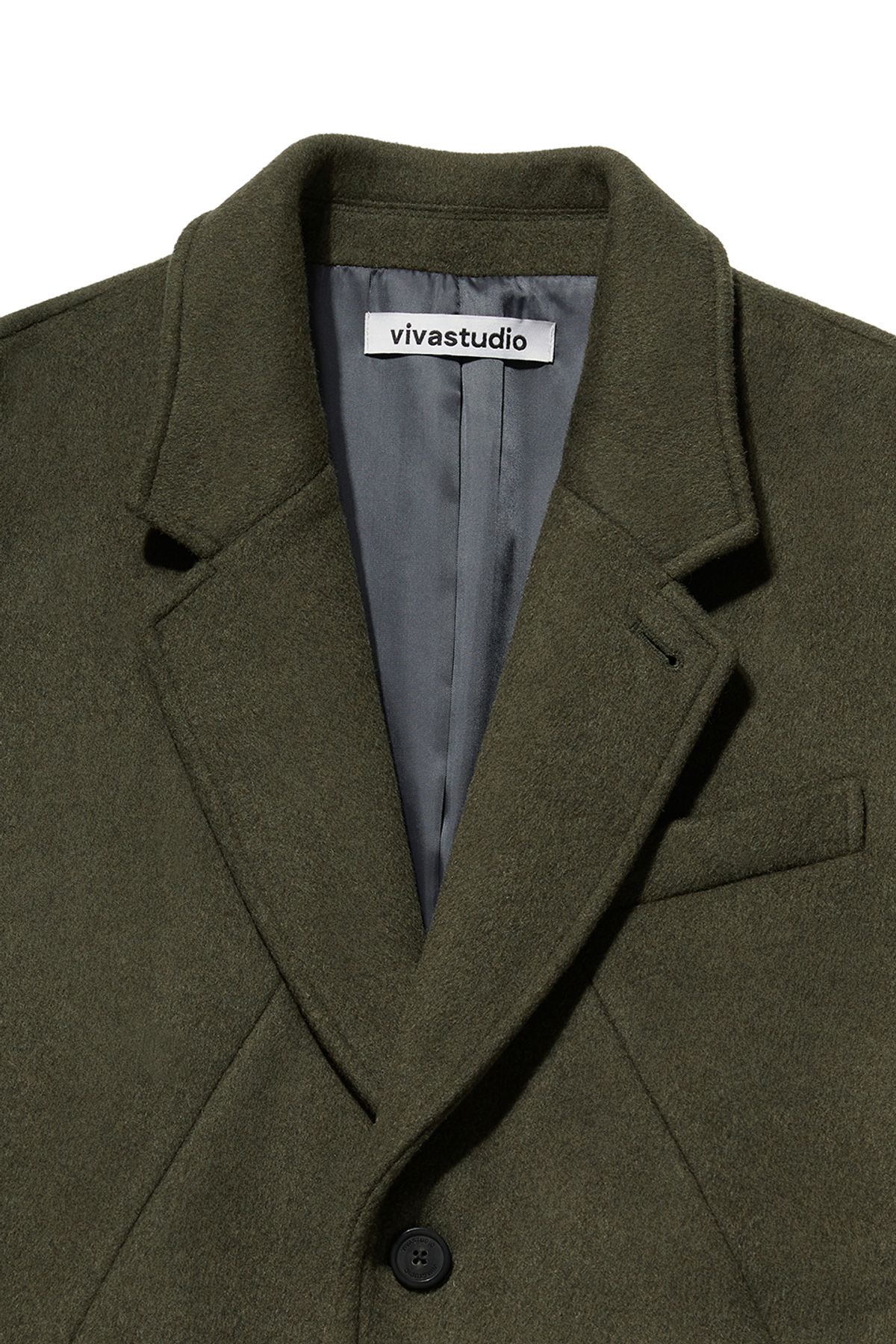 비바스튜디오(VIVASTUDIO) INCISION SINGLE COAT [KHAKI]