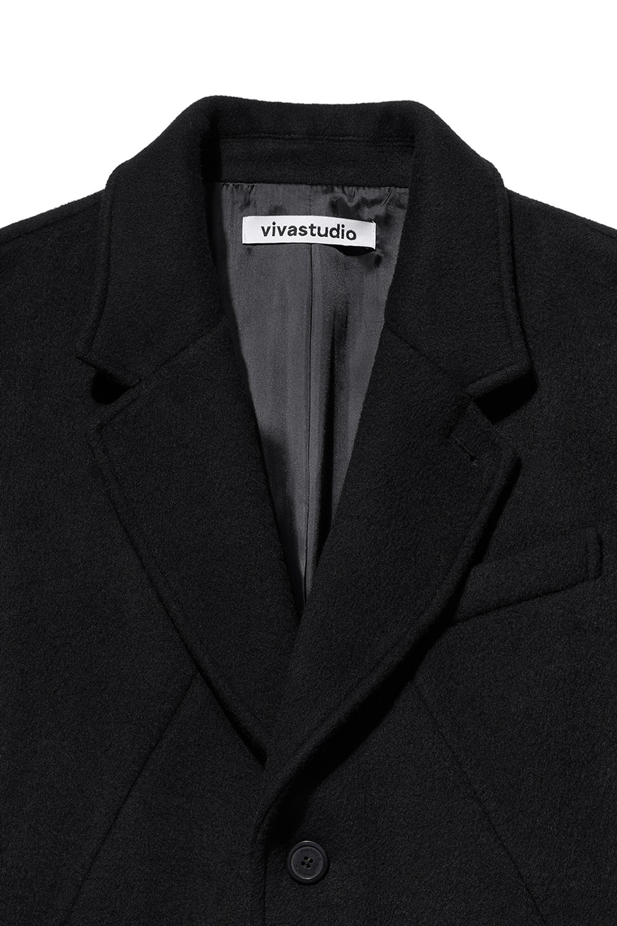 비바스튜디오(VIVASTUDIO) INCISION SINGLE COAT [BLACK]
