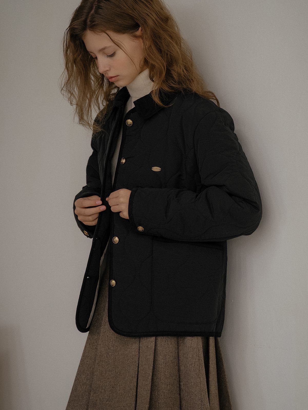 틸아이다이(TILL I DIE) Ryker corduroy collar padding_Black