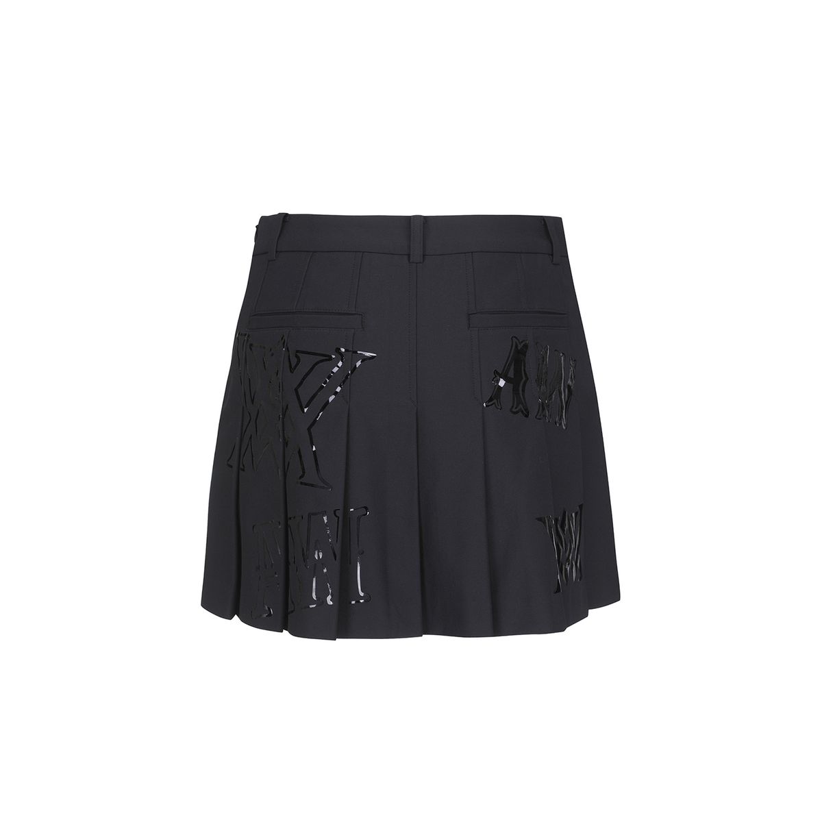 어뉴골프(ANEW GOLF) W DTP FRONT LOGO PLEATS SQ_BK