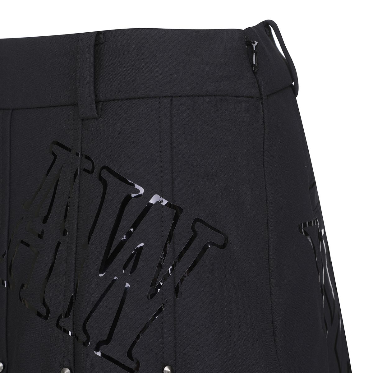어뉴골프(ANEW GOLF) W DTP FRONT LOGO PLEATS SQ_BK