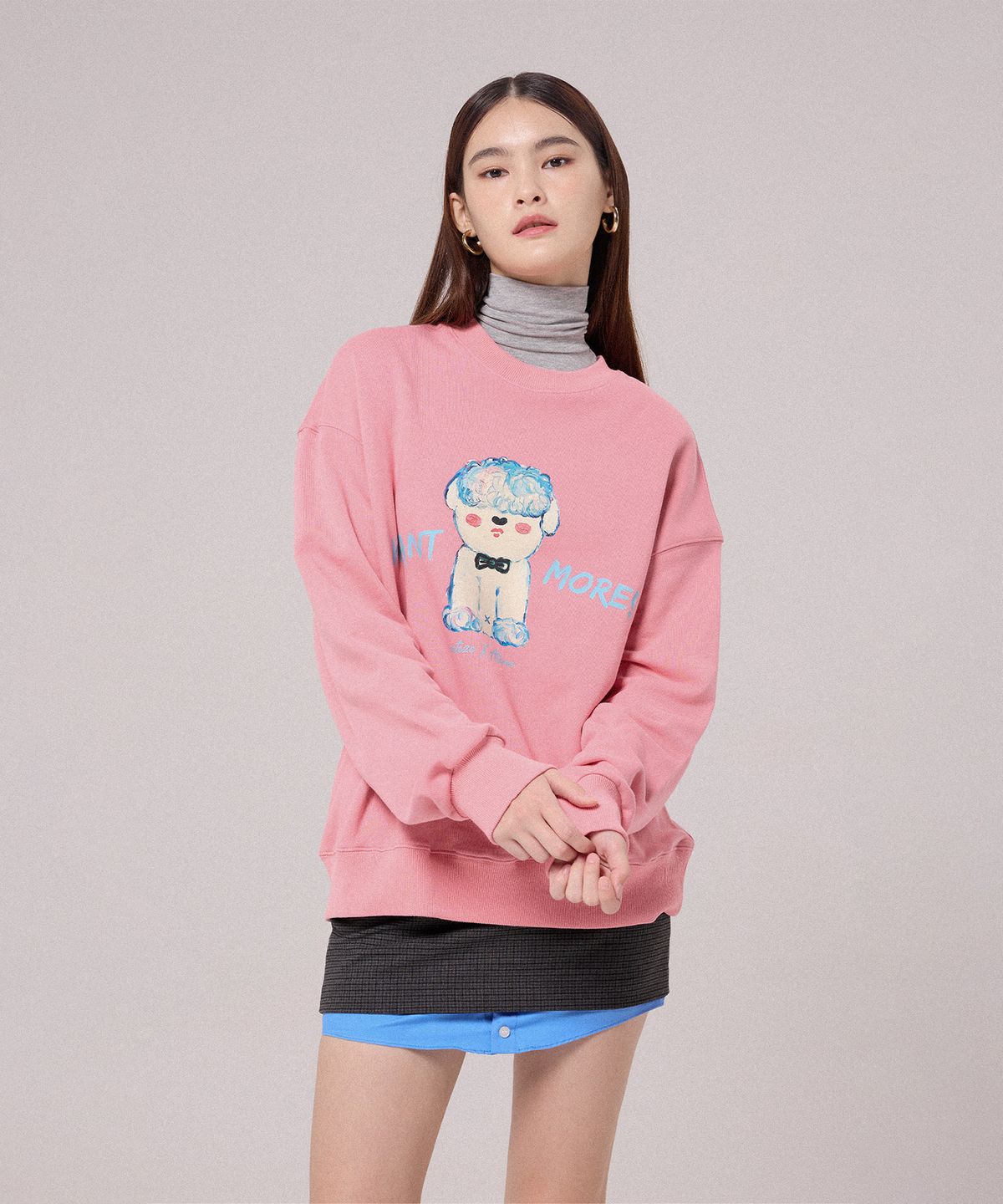베테제(VETEZE) [베테제 X 아타라] 원트모어 퍼피 맨투맨 [3color]