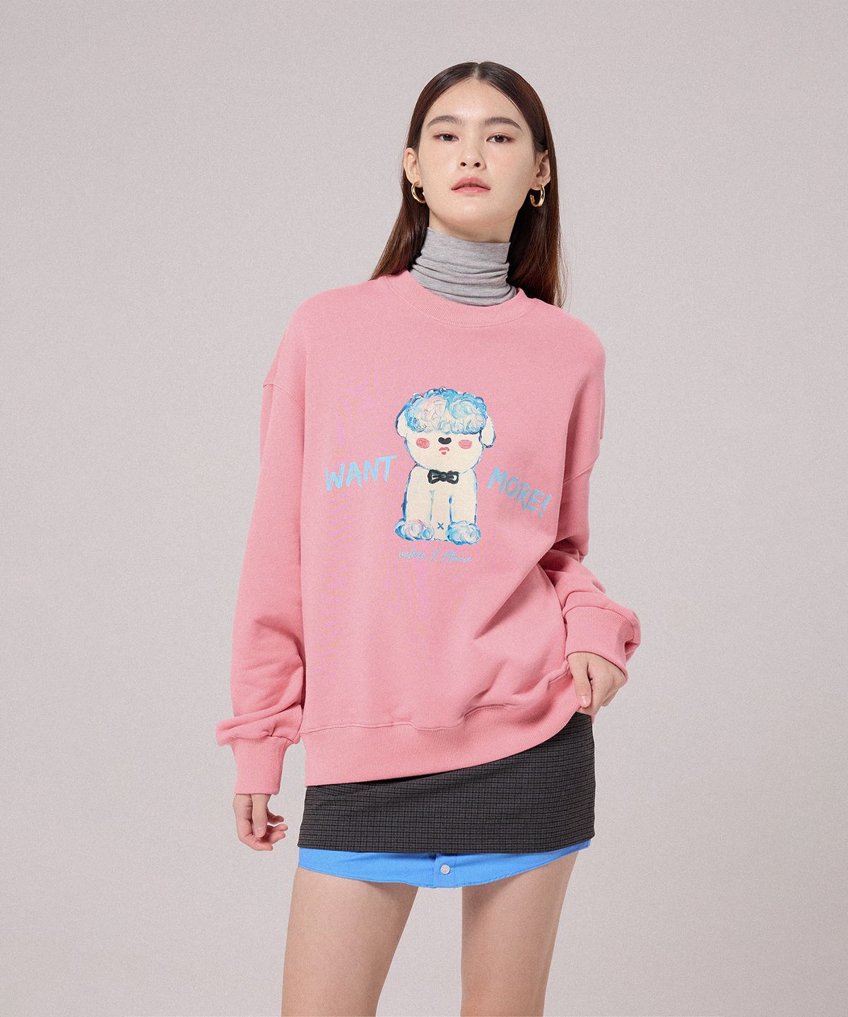 베테제(VETEZE) [베테제 X 아타라] 원트모어 퍼피 맨투맨 [3color]