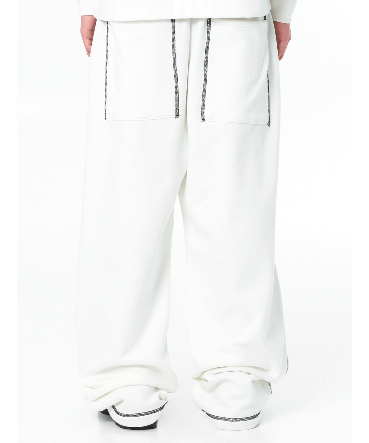 오픈야드(오와이)(OPENYARD(OY)) C.S LOGO PANTS-WHITE
