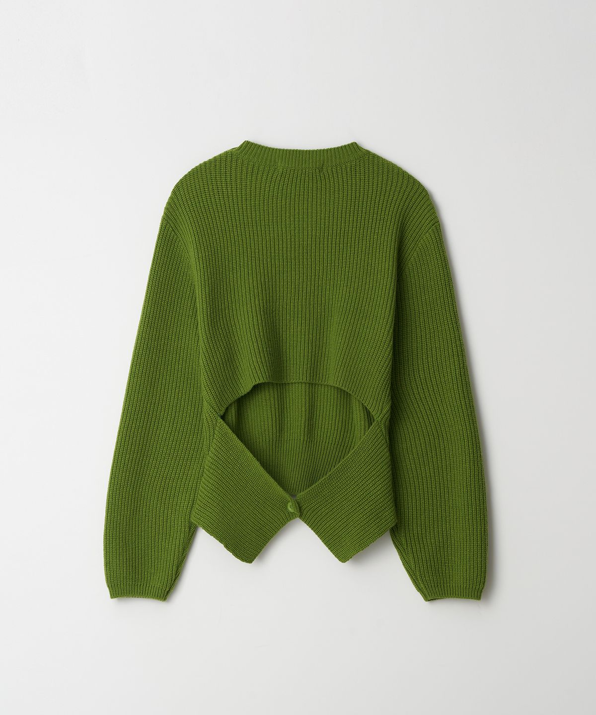 더페니(THE PENNY) BACK OPEN WOOL KNIT