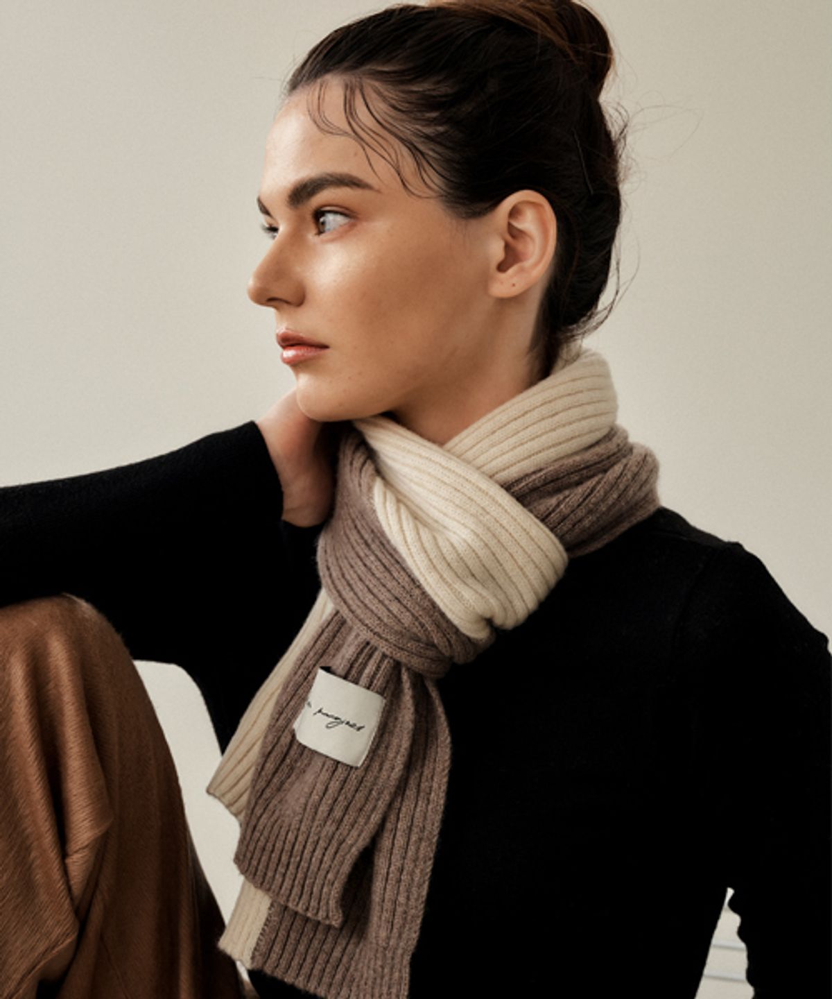 화이트프로젝트(WHITE PROJECT) [기프트박스]_3COLOR_MINOS LAMBS WOOL 100 MUFFLER_남녀공용