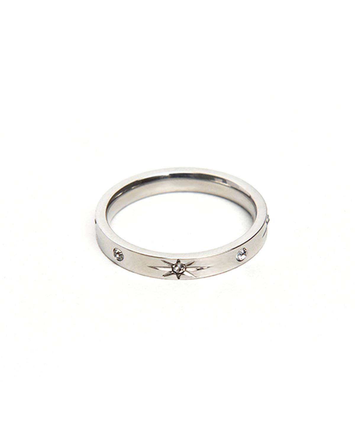 스칼렛또(SCALETTO) CKE404 [surgical steel]Starlight Sparkling Cubic Ring
