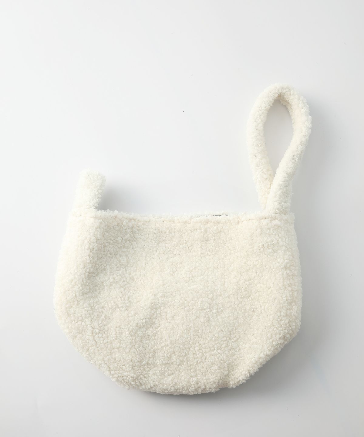 옐로우스톤(YELLOWSTONE) Wool dumpling wrist bag - Ivory