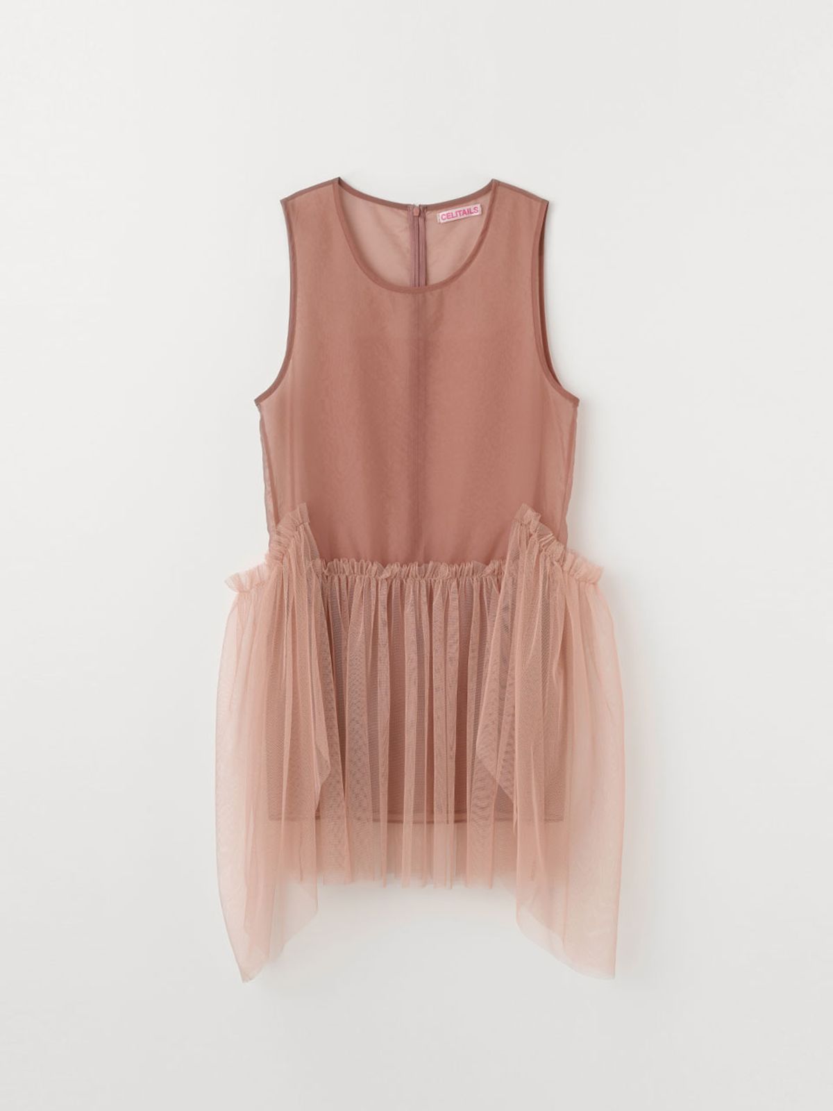 셀리테일즈(CELITAILS) LAYERED SHA DRESS_INDIAN PINK